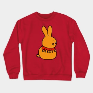 Cute Gold Bunny with a Fancy Collar Crewneck Sweatshirt